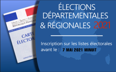 Inscription liste électorale élections juin 2021